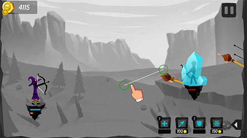 Gameplay of the Stickarchery master for Android phone or tablet.