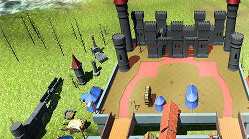 Gameplay of the Stickman 3D: Defense of castle for Android phone or tablet.