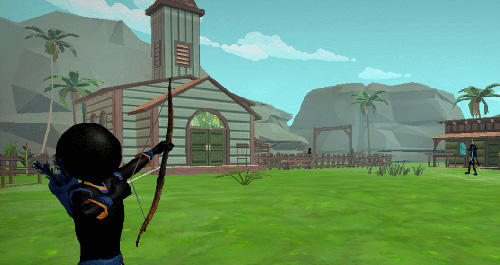 Gameplay of the Stickman archery 2: Bow hunter for Android phone or tablet.