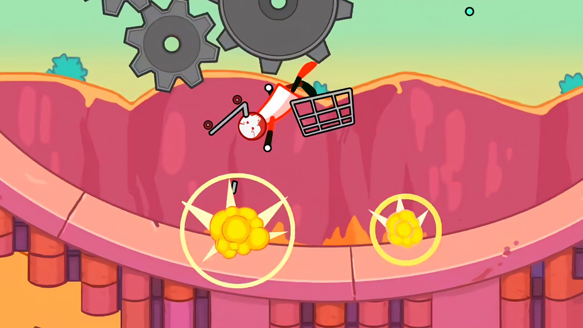 Gameplay of the Stickman Break offline games for Android phone or tablet.