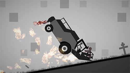 Gameplay of the Stickman dismount 2: Annihilation for Android phone or tablet.
