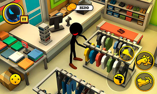 Gameplay of the Stickman dorm exploration escape game 3D for Android phone or tablet.