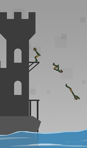 Gameplay of the Stickman flip diving for Android phone or tablet.