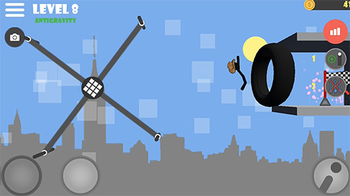Gameplay of the Stickman flip on the bar for Android phone or tablet.