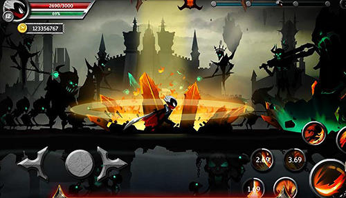 Gameplay of the Stickman legends for Android phone or tablet.