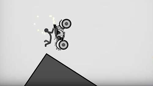 Gameplay of the Stickman racer road draw for Android phone or tablet.