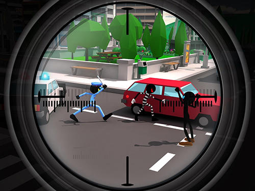 Gameplay of the Stickman sniper squad 2017 for Android phone or tablet.