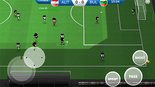 Gameplay of the Stickman soccer 2018 for Android phone or tablet.