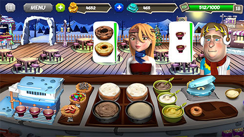 Gameplay of the Stone age chef: The crazy restaurant and cooking game for Android phone or tablet.