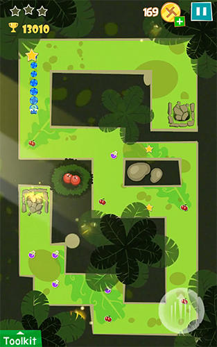 Gameplay of the Strange snake game: Puzzle solving for Android phone or tablet.