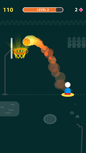 Gameplay of the Street dunk for Android phone or tablet.