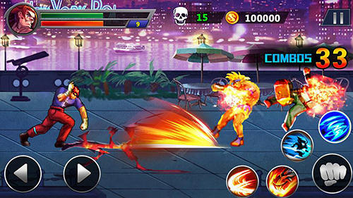 Gameplay of the Street fighting for Android phone or tablet.
