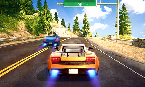 Gameplay of the Street racing 3D for Android phone or tablet.
