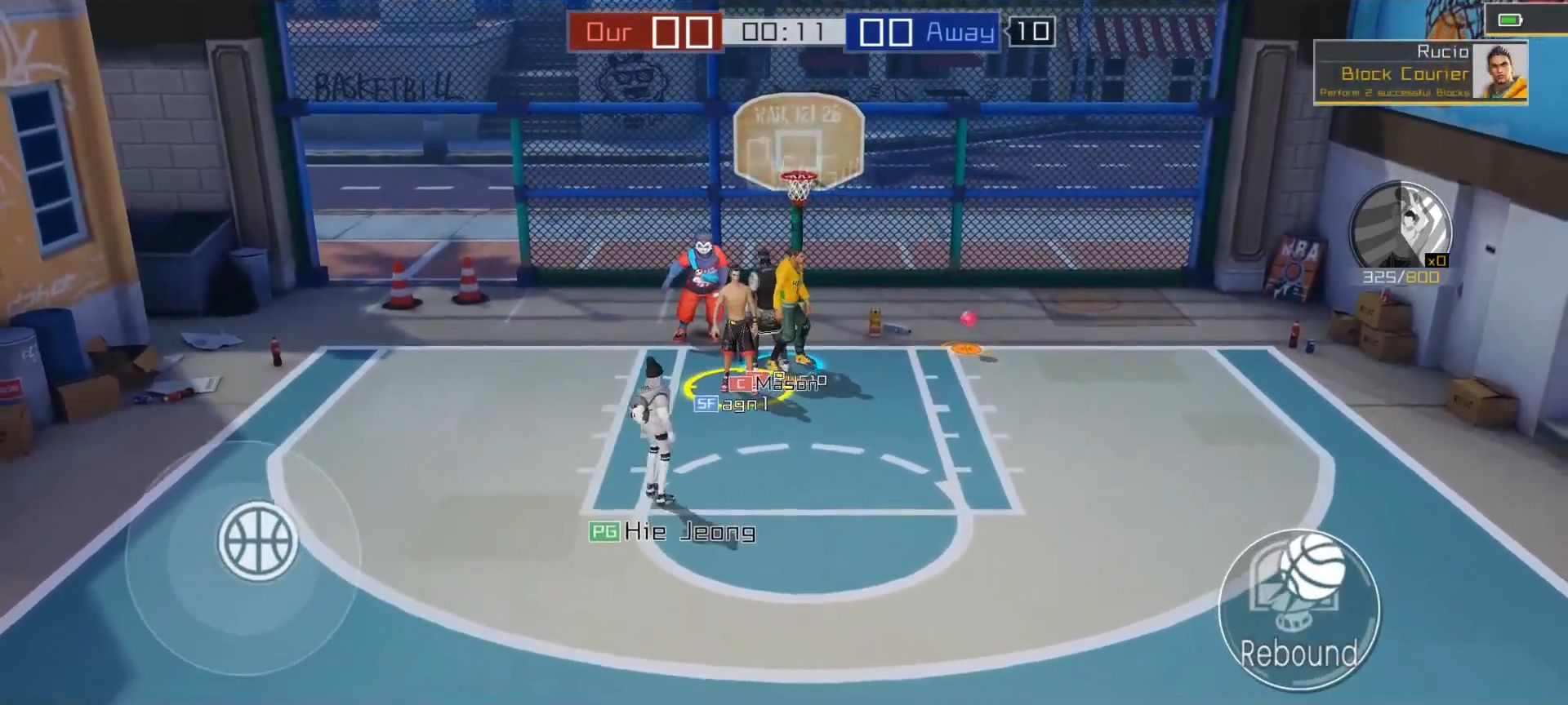 Gameplay of the Streetball2: On Fire for Android phone or tablet.