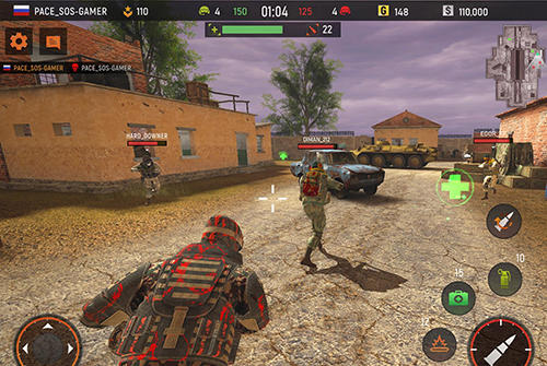 Gameplay of the Striker zone: 3D online shooter for Android phone or tablet.