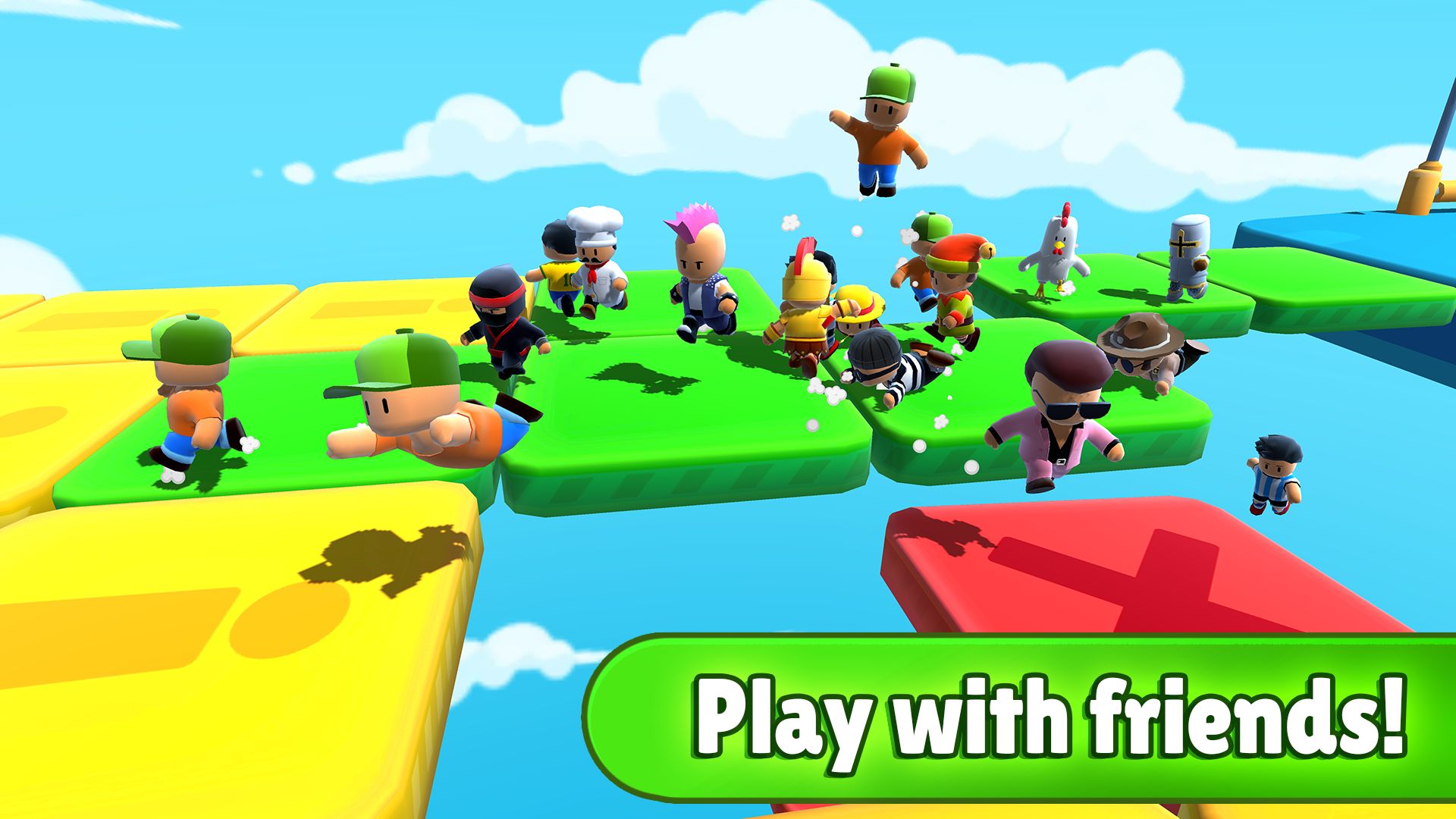 Gameplay of the Stumble Guys: Multiplayer Royale for Android phone or tablet.