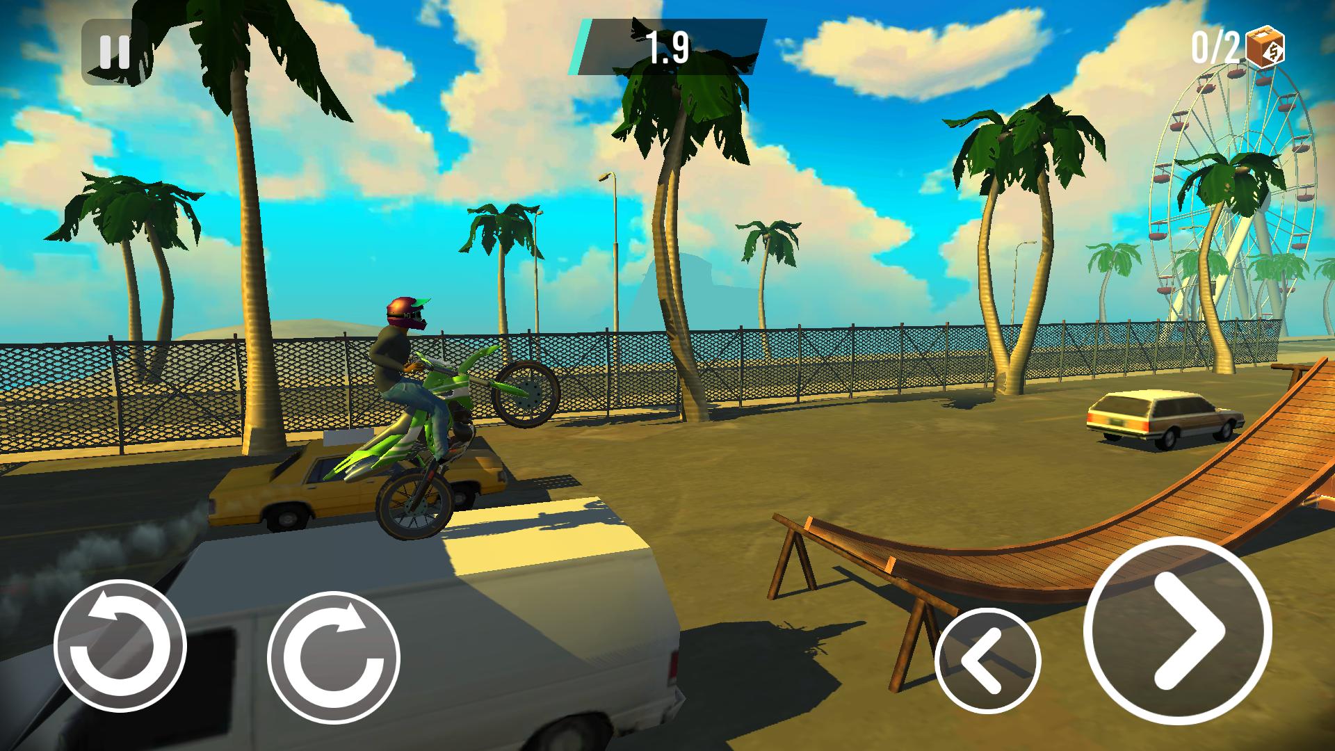 Gameplay of the Stunt Bike Extreme for Android phone or tablet.