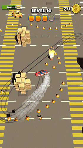 Gameplay of the Stunt drift for Android phone or tablet.