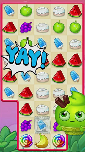 Gameplay of the Sugar heroes: World match 3 game! for Android phone or tablet.