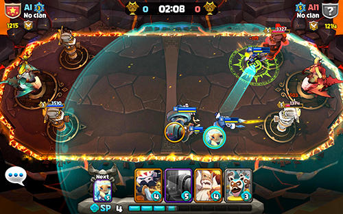 Gameplay of the Summoners clash for Android phone or tablet.