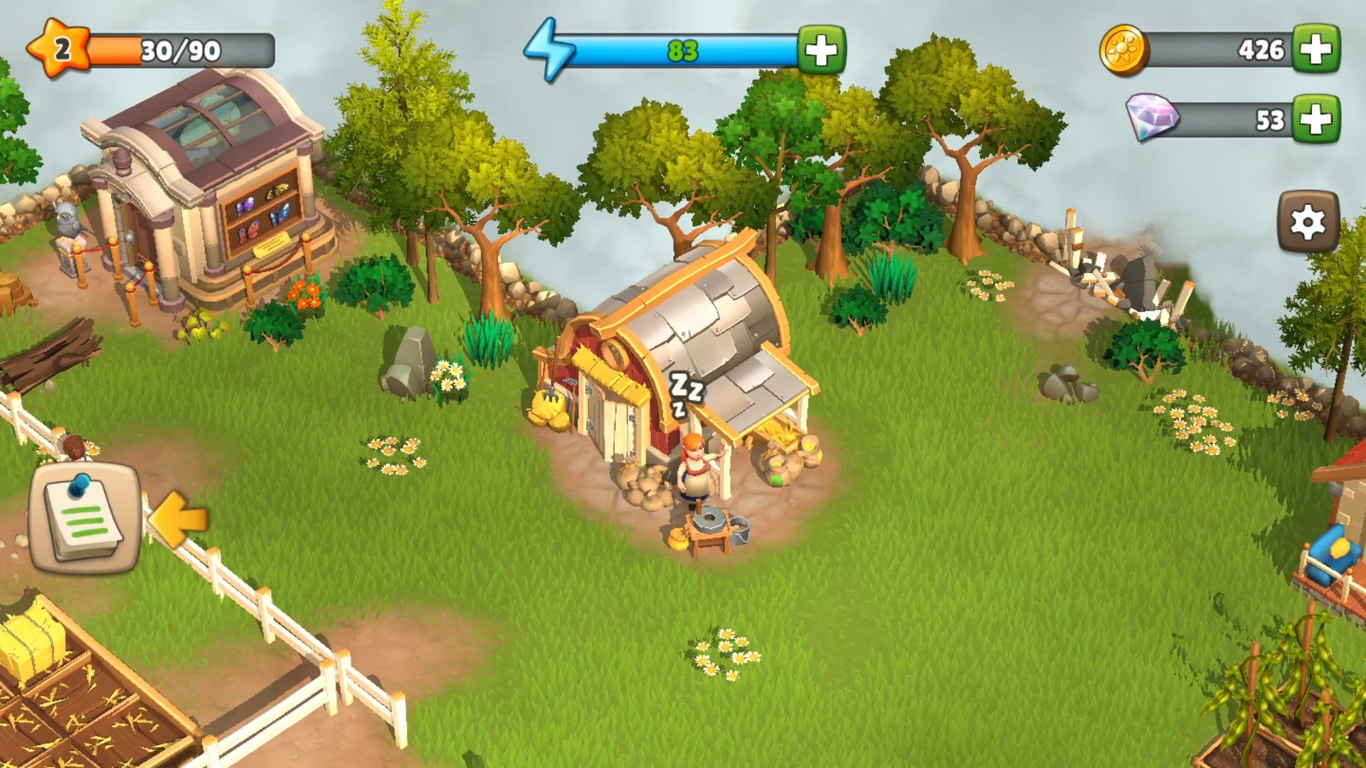 Gameplay of the Sunrise Village for Android phone or tablet.