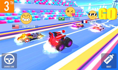 Gameplay of the SUP multiplayer racing for Android phone or tablet.