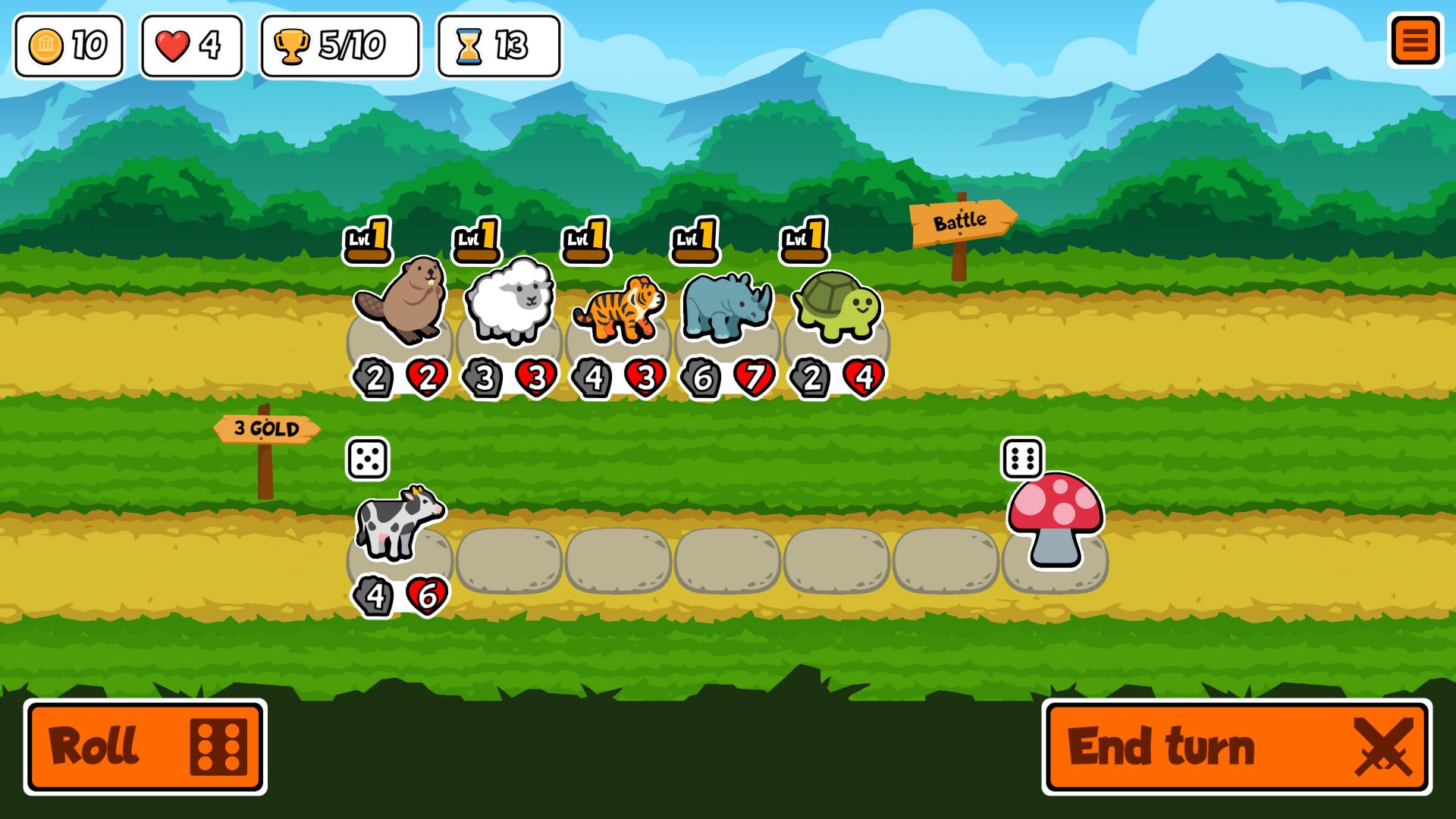 Gameplay of the Super Auto Pets for Android phone or tablet.
