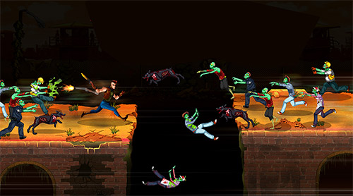 Gameplay of the Super awesome hyper freakin zombie run for Android phone or tablet.