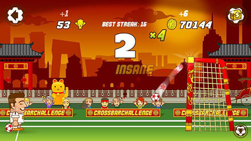 Gameplay of the Super crossbar challenge for Android phone or tablet.
