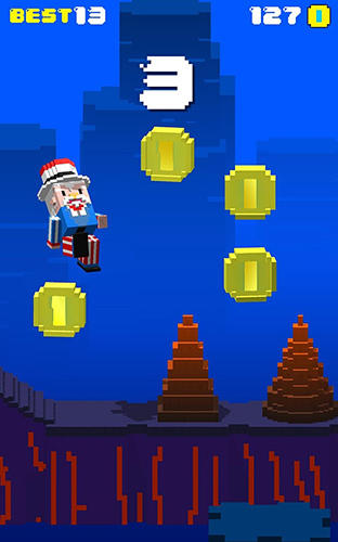 Gameplay of the Super grandpa running for Android phone or tablet.