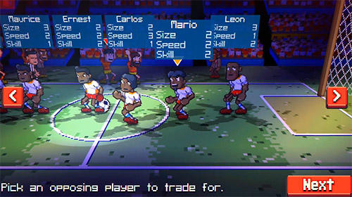 Gameplay of the Super jump soccer for Android phone or tablet.
