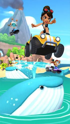 Gameplay of the Super karts for Android phone or tablet.