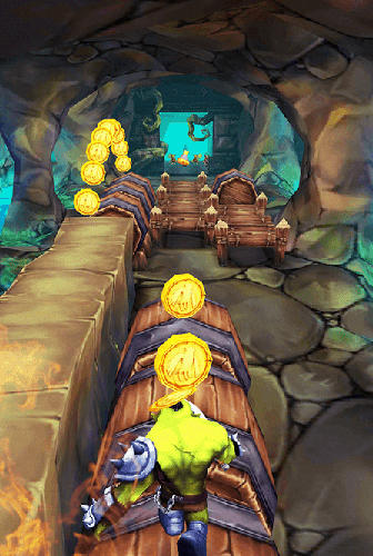 Gameplay of the Super monster temple dash 3D for Android phone or tablet.