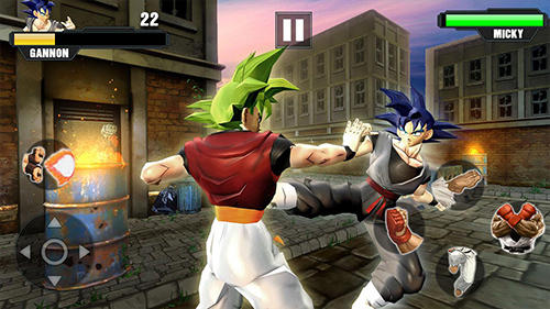 Gameplay of the Super power warrior fighting legend revenge fight for Android phone or tablet.