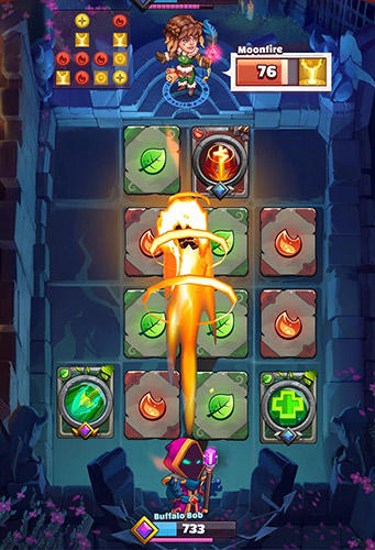 Gameplay of the Super spell heroes for Android phone or tablet.