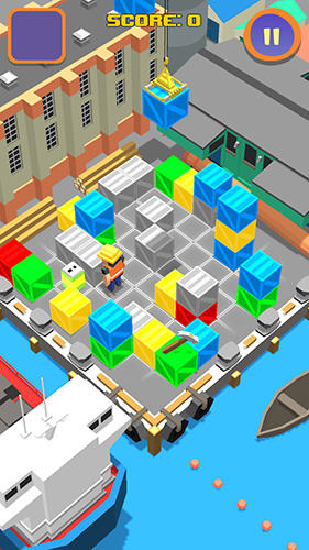 Gameplay of the Super stack attack 3D for Android phone or tablet.