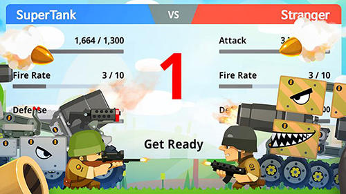 Gameplay of the Super tank rumble for Android phone or tablet.