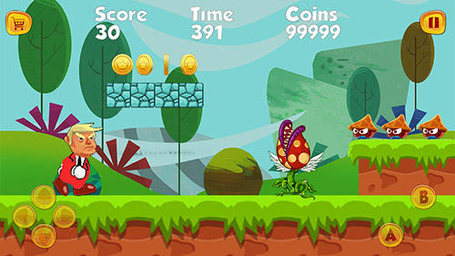 Gameplay of the Super Trump world adventure for Android phone or tablet.