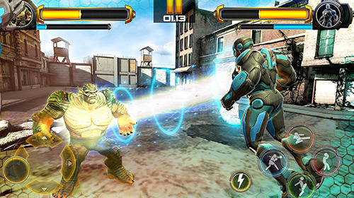 Gameplay of the Superhero fighting games 3D: War of infinity gods for Android phone or tablet.