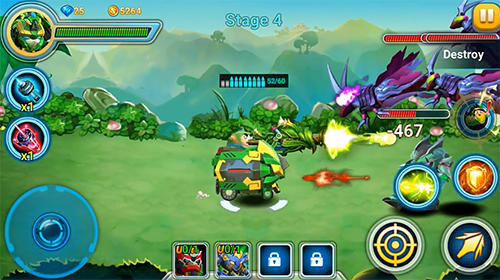 Gameplay of the Superhero fruit. Robot wars: Future battles for Android phone or tablet.