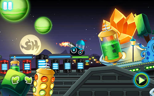 Gameplay of the Superheroes car racing for Android phone or tablet.