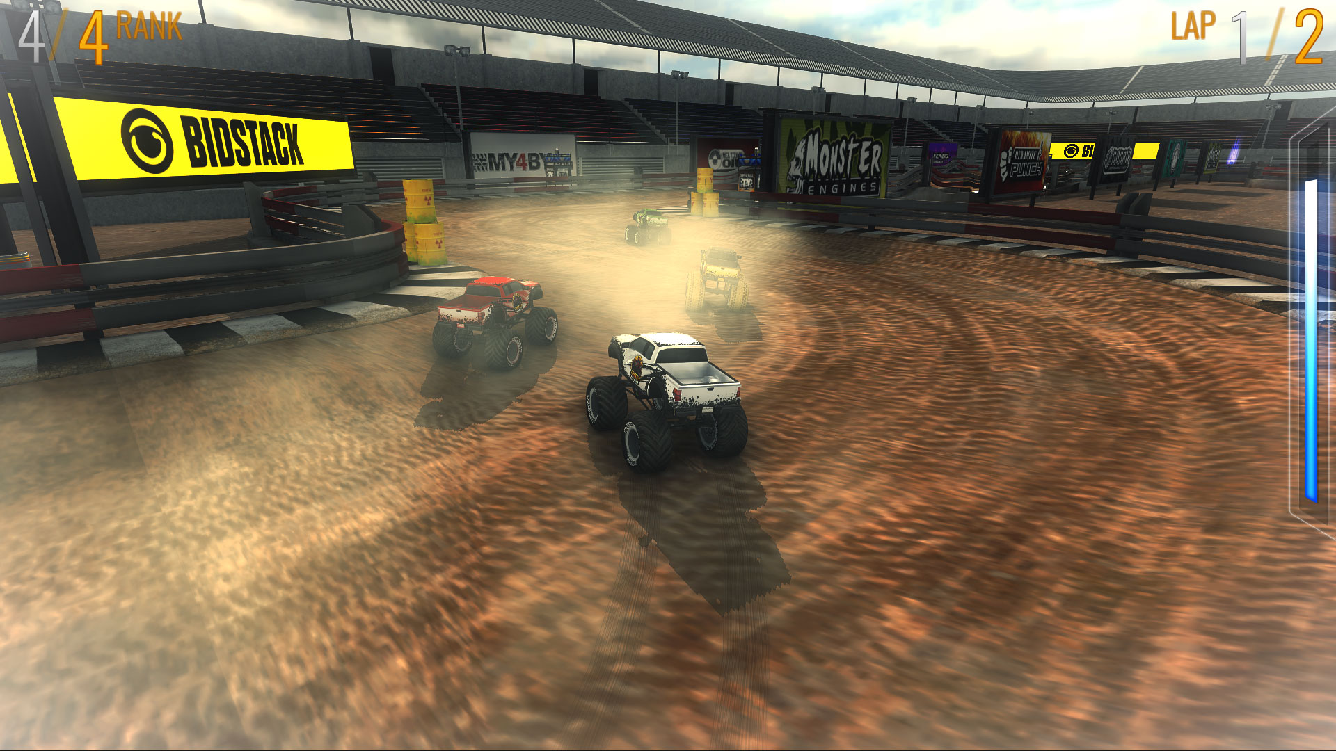 Gameplay of the SuperTrucks Offroad Racing for Android phone or tablet.