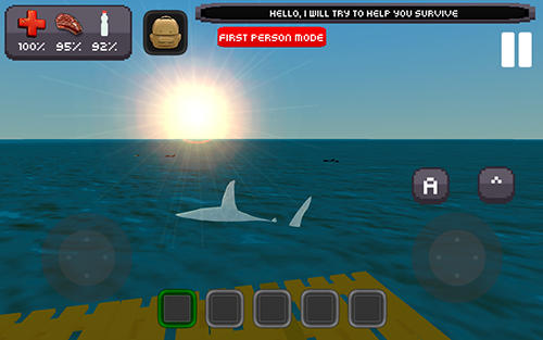 Gameplay of the Survive on raft for Android phone or tablet.