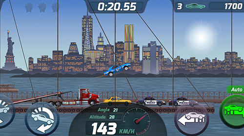 Gameplay of the Survive the bridge for Android phone or tablet.