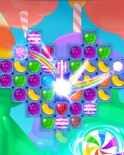 Gameplay of the Sweet maker: DIY match 3 mania for Android phone or tablet.