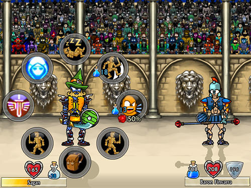 Gameplay of the Swords and sandals 2: Emperor's reign for Android phone or tablet.