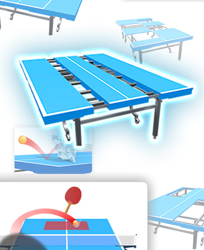 Gameplay of the Table tennis 3D virtual world tour ping pong Pro for Android phone or tablet.