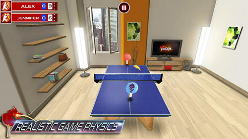 Gameplay of the Table tennis games for Android phone or tablet.