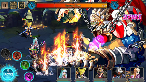 Gameplay of the Tactics squad: Dungeon heroes for Android phone or tablet.