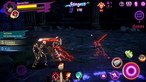 Gameplay of the Tag knight for Android phone or tablet.